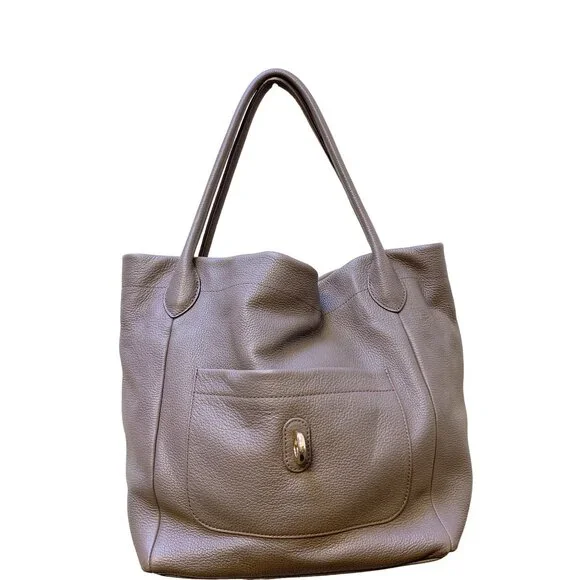 Dooney & Bourke Pebbled Leather Tote Bag With Gold Hardware - Picture 3 of 8